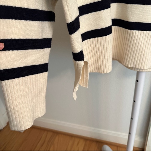 Zara Woman Striped Crew Neck Sweater - Picture 9 of 11